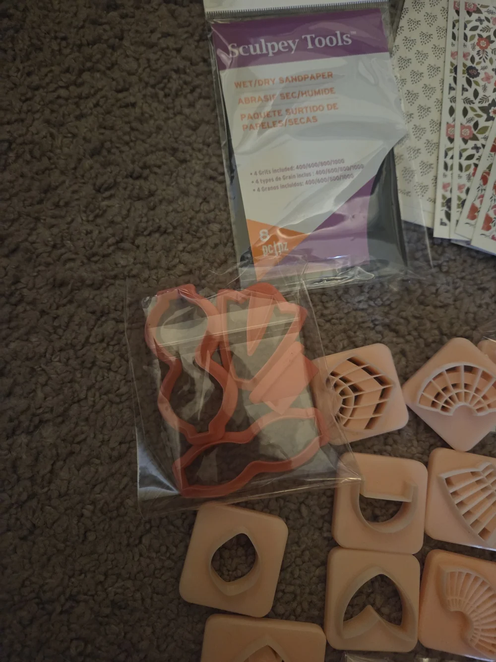 Lot 100+ Assorted Polymer Clay and Cutters Accessories Earring Making Supplies